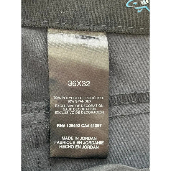 Greg Norman Mens Size 36X32 Black Office Work/Performance Pants - Picture 8 of 13